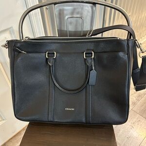 Coach - Perry Metropolitan Bag - Black Leather